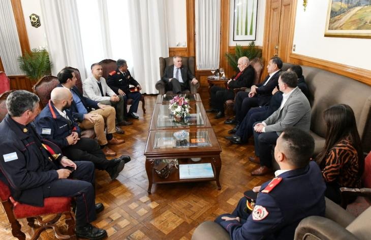 Jaldo respaldó el trabajo de los Bomberos Voluntarios de la provincia