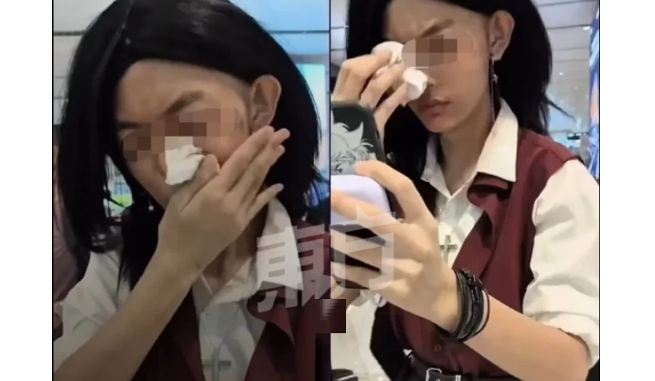 La obligaron a quitarse el maquillaje en un aeropuerto chino: 