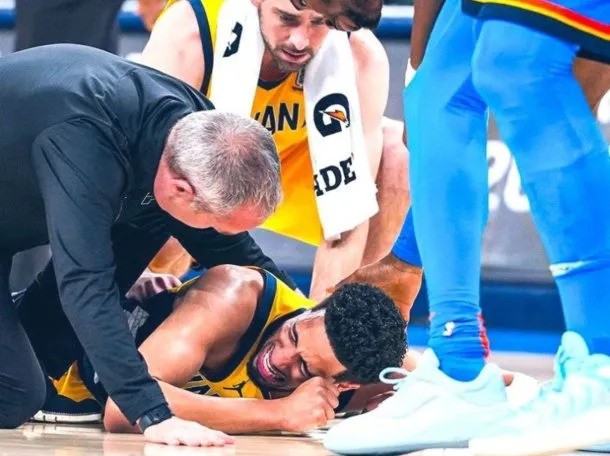 El jugador Haliburton se lesionó en el juego 7 de las Finales de la NBA