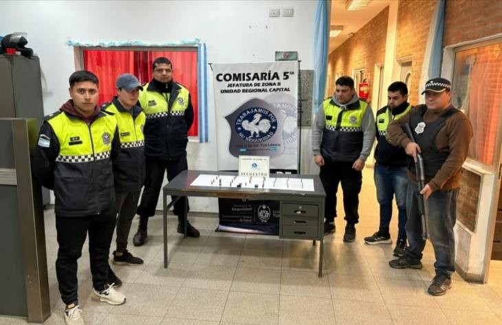La Policía secuestró cartuchos y cargadores de armas de fuego