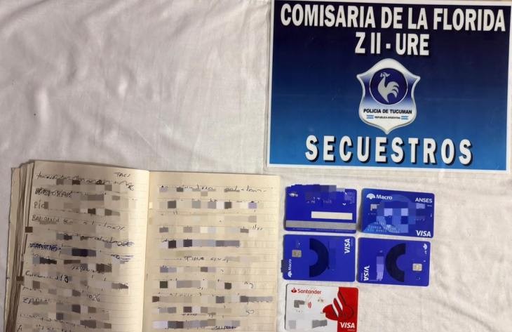 Secuestros de armas y tarjetas vinculadas a un caso de amenazas y usura