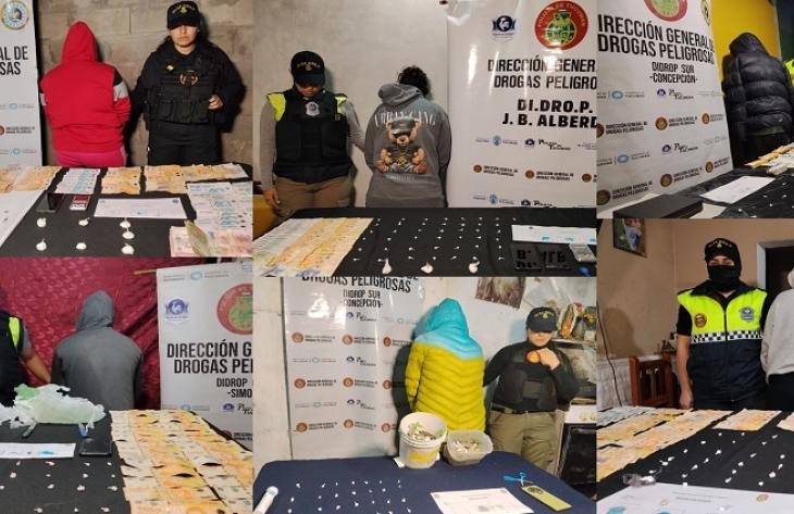 La Polic&iacute;a de Tucum&aacute;n desbarat&oacute; 7 kioscos de ventas de drogas de manera simult&aacute;nea