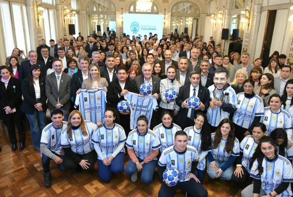 En la previa al Mundial 2026 Jaldo y Medina Ruiz relanzaron el programa de salud Palpitar