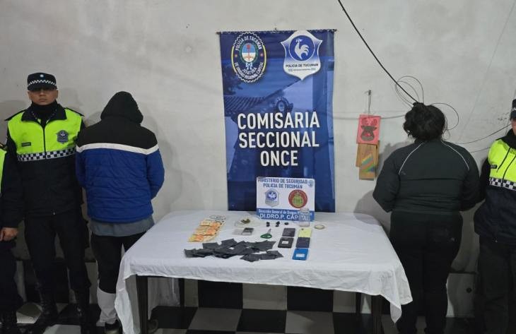Allanaron por una causa de amenazas y encontraron drogas