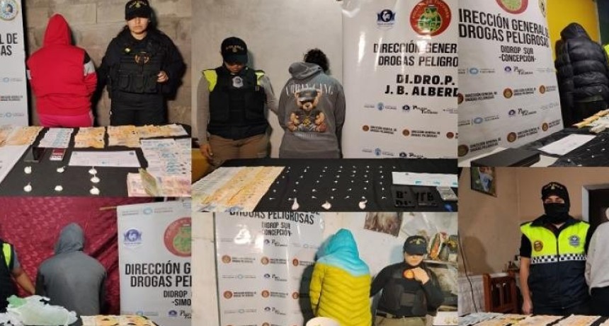 La Polic&iacute;a de Tucum&aacute;n desbarat&oacute; 7 kioscos de ventas de drogas de manera simult&aacute;nea