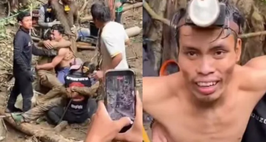 Rescataron a cinco mineros que estuvieron atrapados diez d&iacute;as en una cueva en Laos