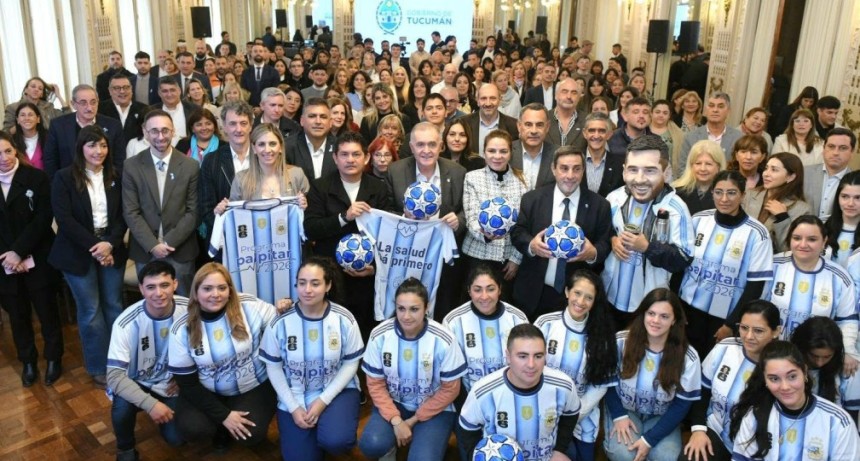 En la previa al Mundial 2026 Jaldo y Medina Ruiz relanzaron el programa de salud Palpitar