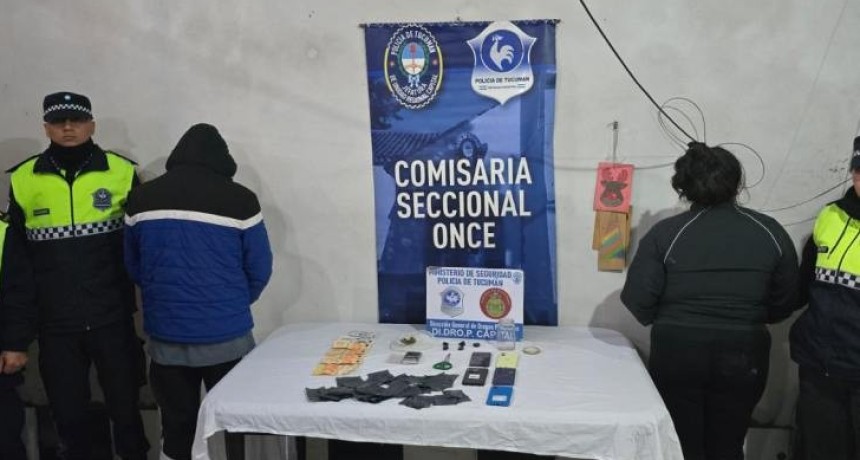 Allanaron por una causa de amenazas y encontraron drogas
