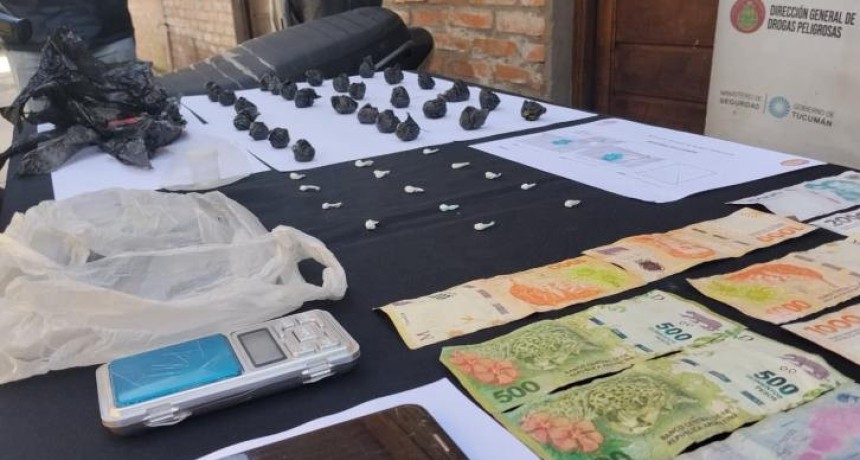 Cinco aprehendidos y secuestro de drogas en distintos procedimientos contra el narcomenudeo