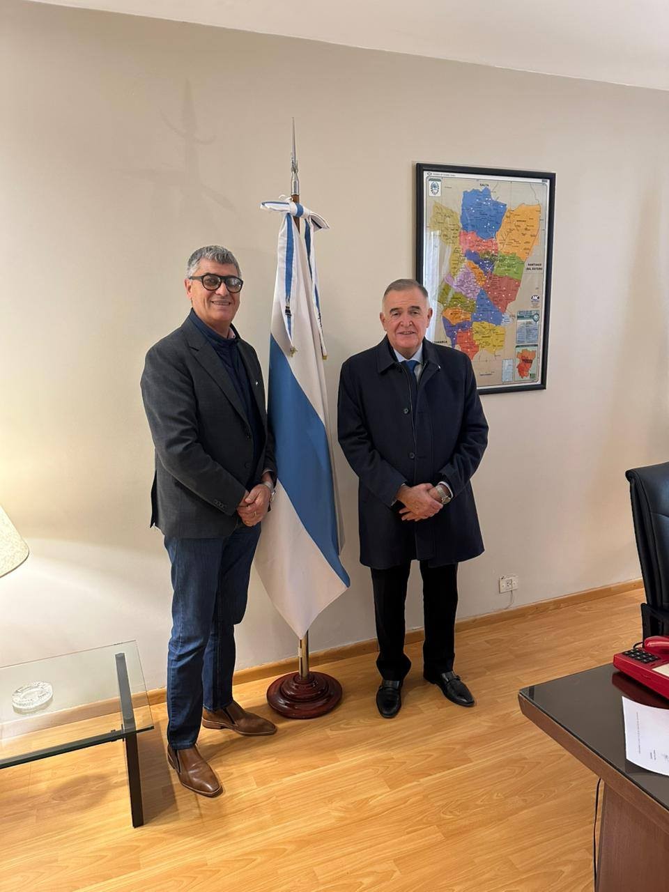 Jaldo se reunió con Salvatierra en la Casa de Tucumán en Buenos Aires y supervisó el avance de obras.