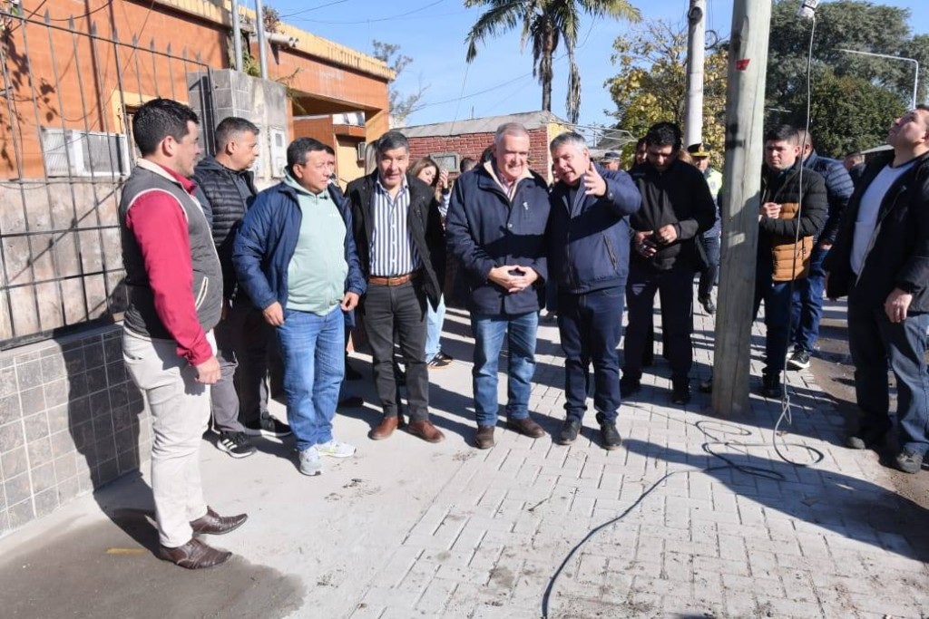 Jaldo supervisó obras de pavimentación y revalorización urbana en Colombres