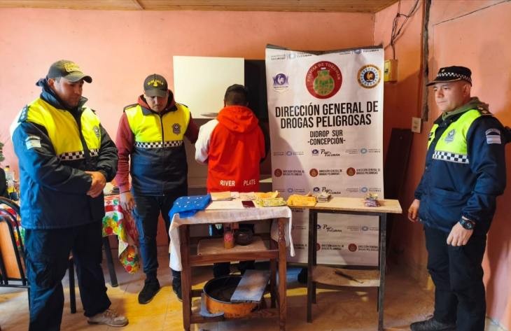 Alberdi: tras dos allanamiento por robo, un hombre fue demorado por tenencia de estupefacientes