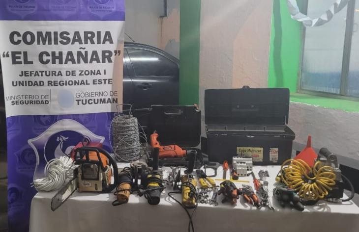 Escruche: una serie de allanamientos permitieron recuperar herramientas robadas