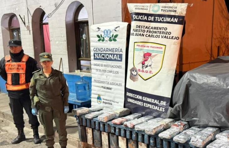 La policía descubrió  17 kilos de marihuana ocultos en electrodomésticos