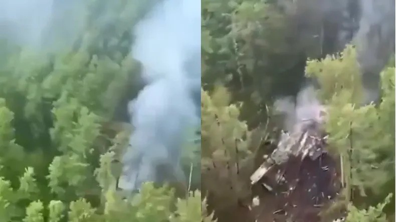No hay sobrevivientes: un avión se estrelló con 40 pasajeros en Rusia