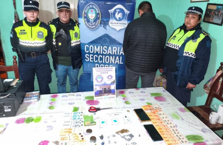 La policía mediante allanamientos realizados, en Yerba Buena encontró drogas y armas 