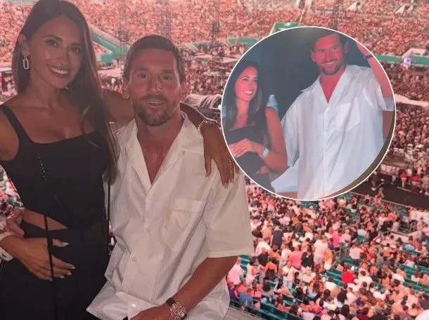La sensación en el recital de Coldplay: Messi y Antonela en la kisscam