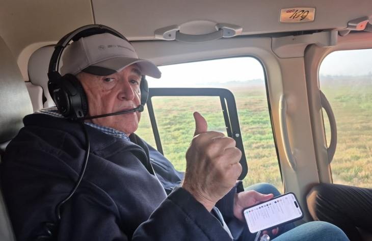 El gobernador Jaldo se dirije a la zona del incendio en el cerro Muñoz, en Tafí del Valle