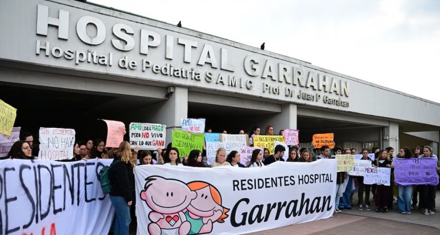 Trabajadores del Hospital Garrahan realizan un nuevo paro por falta de respuesta del gobierno 