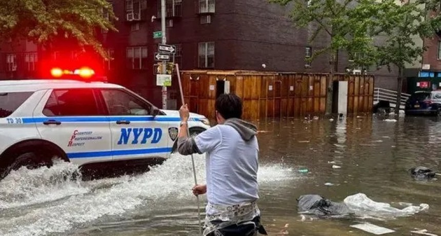 Desastre en Nueva York por fuertes tormentas e inundaciones