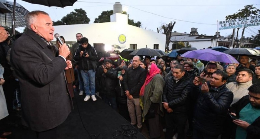 Jaldo inauguró obras de urbanización y seguridad en Banda del Río Salí