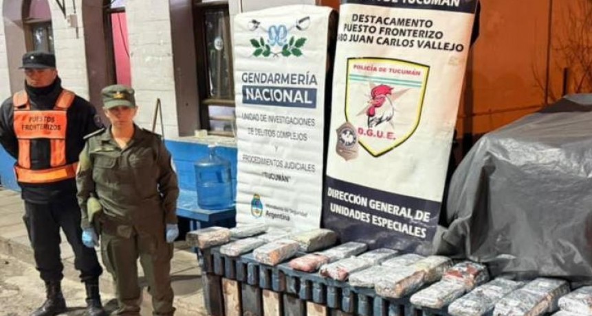 La policía descubrió  17 kilos de marihuana ocultos en electrodomésticos