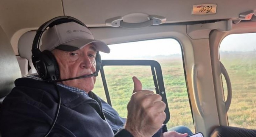El gobernador Jaldo se dirije a la zona del incendio en el cerro Muñoz, en Tafí del Valle