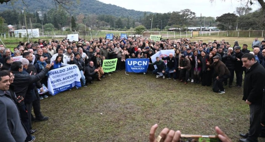 Jaldo mantuvo una reuni&oacute;n de trabajo con representantes gremiales en El Cadillal  