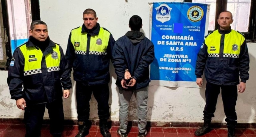 Cay&oacute; preso 