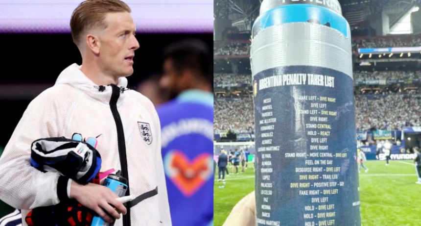 Qu&eacute; ten&iacute;a la botella del arquero de la Selecci&oacute;n Inglesa que le mostraron a Messi