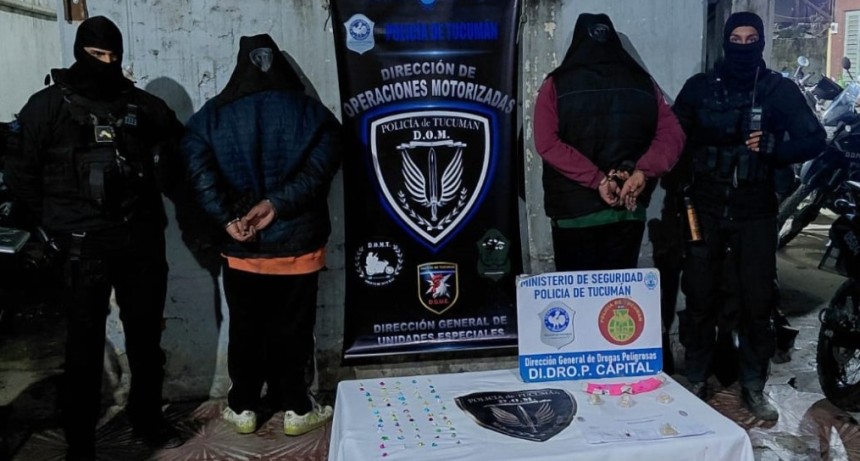 Dos hombres aprehendidos por vender coca&iacute;na en la v&iacute;a p&uacute;blica 