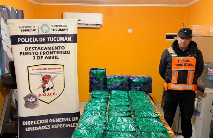 Operativo Lapacho : secuestran  40 kilos de hojas de coca y artículos importados sin aval aduanero