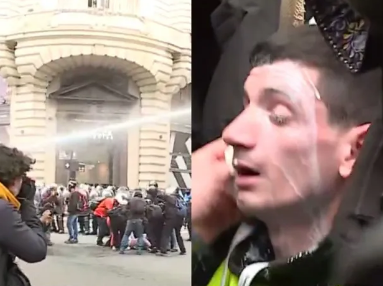 Tensión, gases y balas de goma contra trabajadores y jubilados en el Congreso