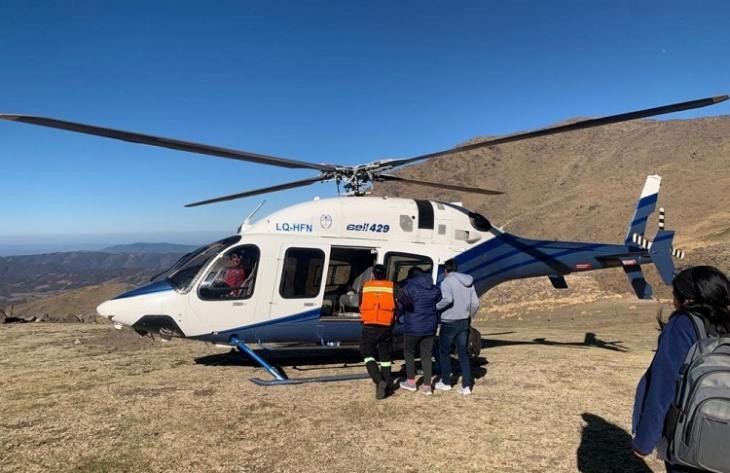 De Chasquivil se traslado con éxito a un paciente a la Capital por un problema respiratorio