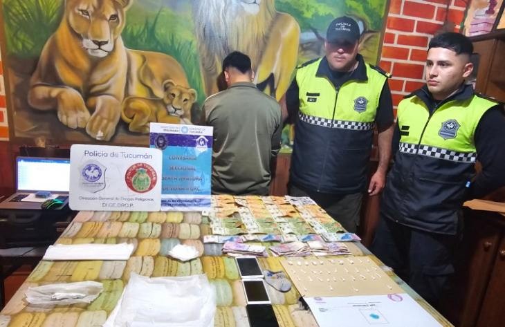 Secuestran 35 bochas de cocaína