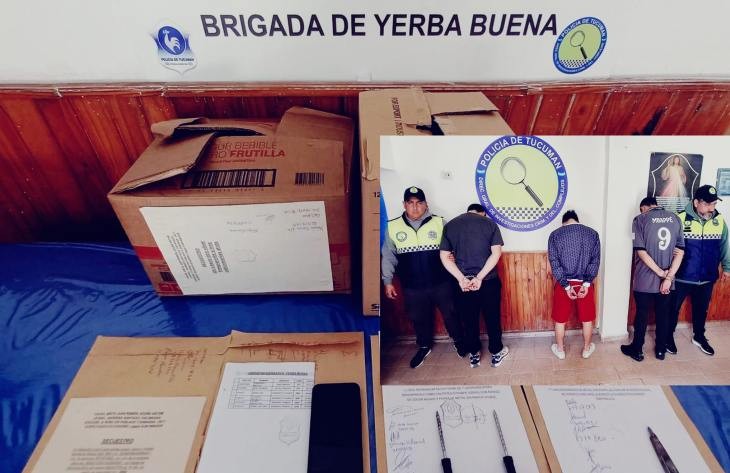 Fueron detenidos sospechados de integrar una banda de 