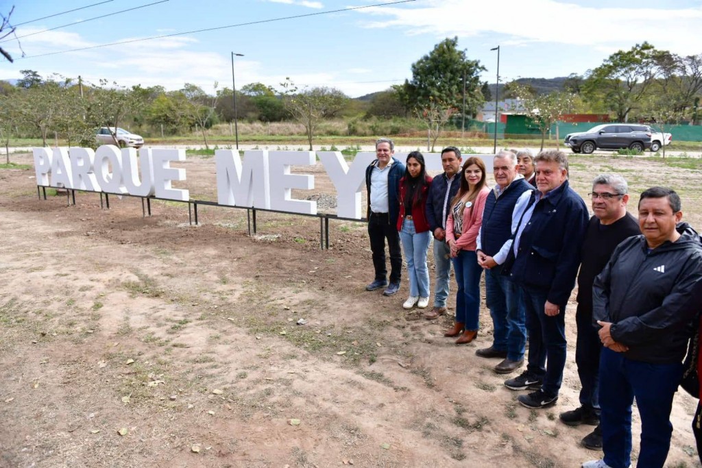 El Cadillal: Jaldo recorrió obras comunitarias en el Parque Meyer
