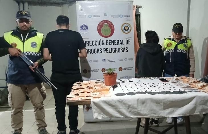 La Policía desbarató dos puntos de comercialización de drogas en Villa Alem