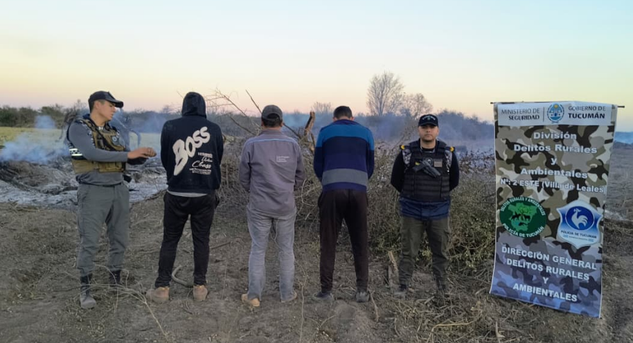Detuvieron a tres personas por la quema intencional de cañaverales