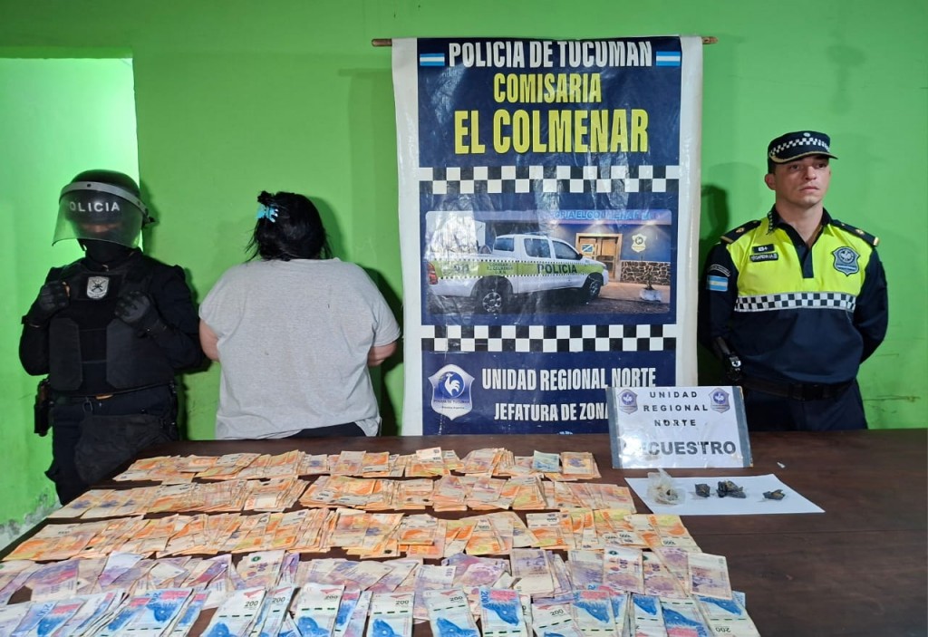 Allanan una vivienda por una causa de robo y secuestran cocaína y dinero en efectivo