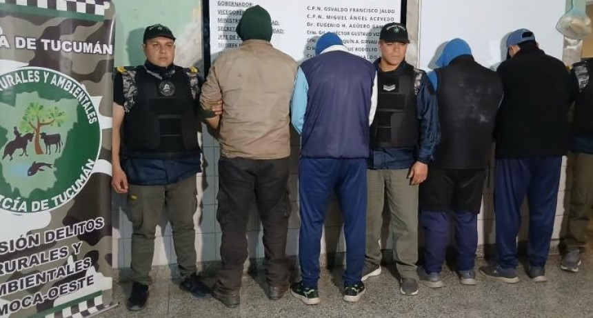 Aprehendieron a cuatro hombres que estaban quemando caña
