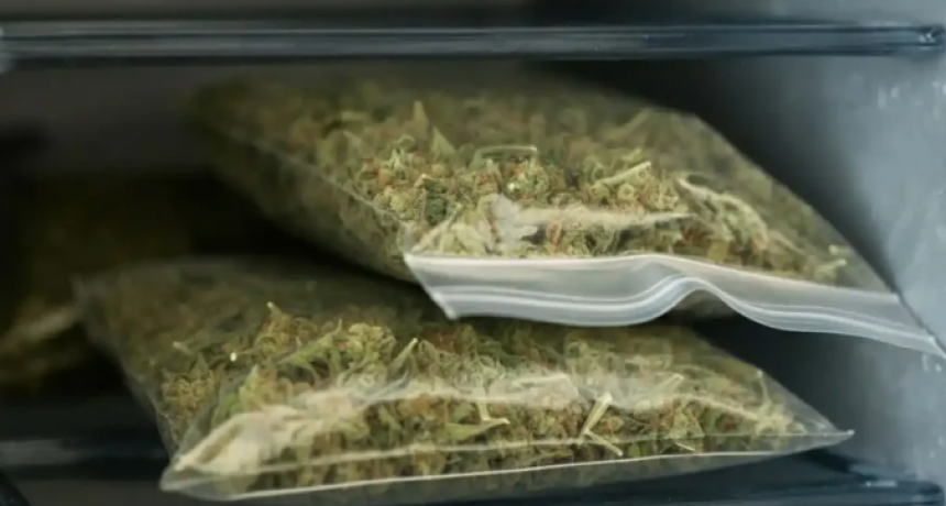 Policía fue detenido con un kilo de marihuana