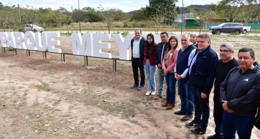 El Cadillal: Jaldo recorrió obras comunitarias en el Parque Meyer