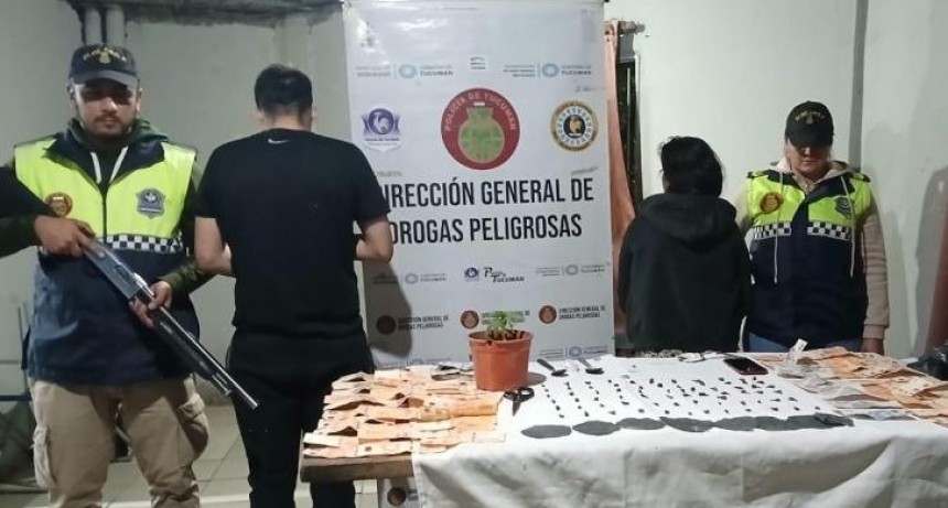 La Policía desbarató dos puntos de comercialización de drogas en Villa Alem
