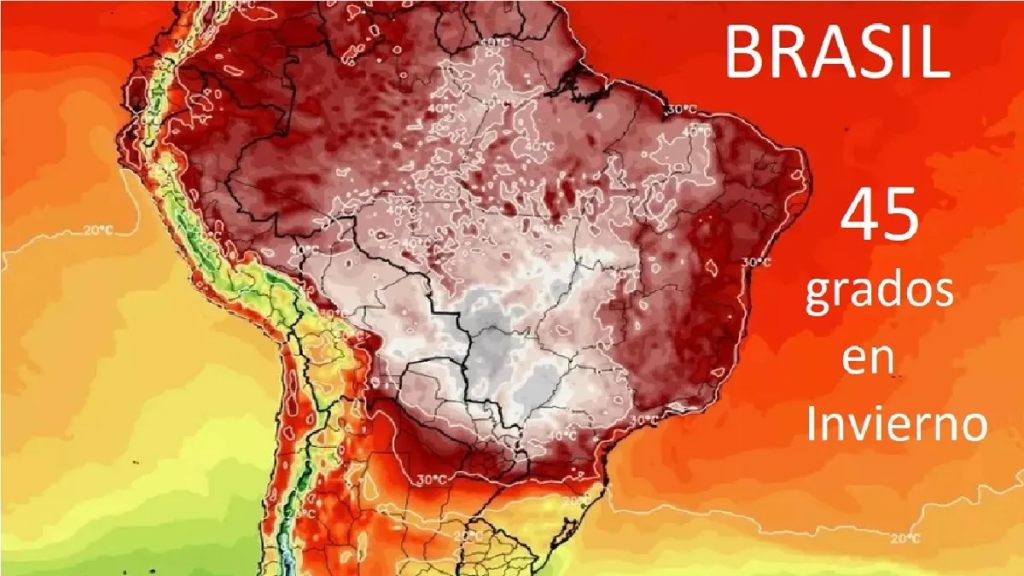 "Bomba atmosférica": Brasil despide el invierno con 40 grados de temperatura