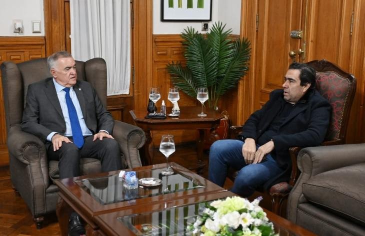 El gobernador Jaldo recibió al presidente subrogante de la Cámara