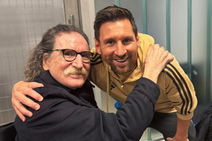 Lionel Messi y Charly Garcia juntos 