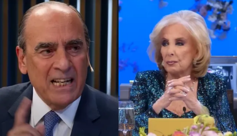 Mirtha Legrand y Guillermo Francos se cruzaron por la situación del país