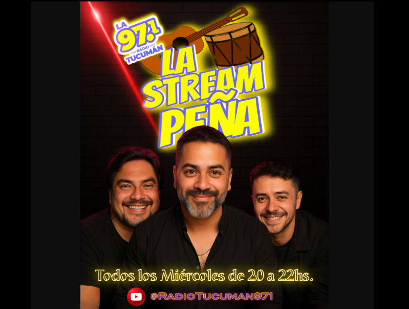 Desde este miércoles comenzá a vivir "La Stream Peña" en La 97.1 