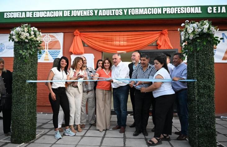Jaldo inauguró varias obras y entregó vehículos en Alderetes